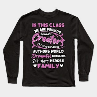 Teacher Student Funny Class Teaching Education Also Family Long Sleeve T-Shirt